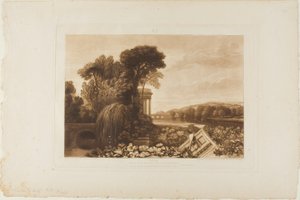 Isis, deska 68 z Knihy studií od Joseph Mallord William Turner