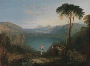 Lake Avernus: Aeneas a Cumaean Sibyl od Joseph Mallord William Turner