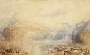 Lucernské jezero od Brunnenu od Joseph Mallord William Turner
