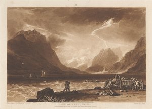 Thunské jezero, Švýcarsko od Joseph Mallord William Turner