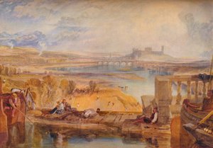 Lancaster, z akvaduktového mostu, c1825 od Joseph Mallord William Turner