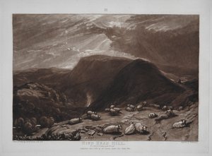 Liber Studiorum: Hind Head Hill na Portsmouth Road od Joseph Mallord William Turner