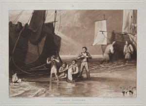 Studijní kniha: Marine Dabblers od Joseph Mallord William Turner