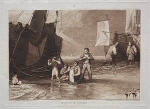 Liber Studiorum: Marine Dabblers. od Joseph Mallord William Turner