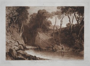Liber Studiorum: Nedaleko Blain Athol, Skotsko. od Joseph Mallord William Turner