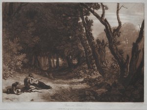 Kniha studií: Procris a Cephalus od Joseph Mallord William Turner