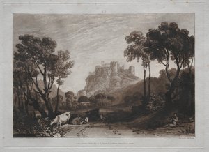 Liber Studiorum: Zámek nad loukami od Joseph Mallord William Turner
