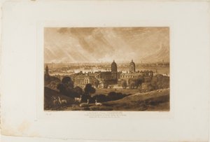 London z Greenwiche, deska 26 z Liber Studiorum od Joseph Mallord William Turner