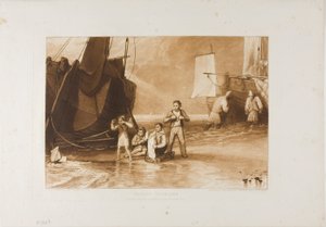 Marine Dabblers, deska 29 od Liber Studiorum od Joseph Mallord William Turner