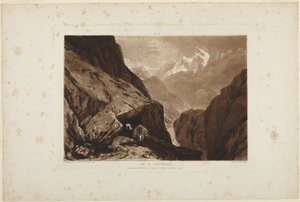 Hora St. Gotthard od Joseph Mallord William Turner
