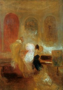 Hudební večírek, hrad East Cowes, c1835 od Joseph Mallord William Turner