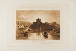 Hrad Norham, deska 57 z Knihy studií od Joseph Mallord William Turner