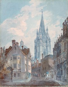 Oxford: St Marys z Oriel Lane, 1792-1793 od Joseph Mallord William Turner