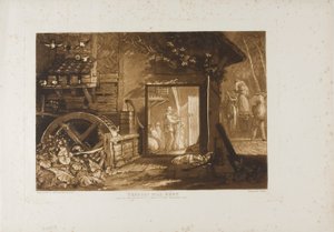 Pembury Mill, Kent, deska 12 od Liber Studiorum od Joseph Mallord William Turner