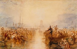 Saint-Vaast-La-Hougue, Normandie od Joseph Mallord William Turner