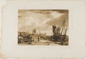 Scéna na francouzském pobřeží, deska 4 z Liber Studiorum od Joseph Mallord William Turner