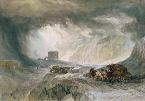 Sněhová bouře, Mont Cenis, 1820 od Joseph Mallord William Turner