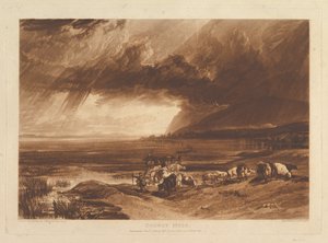 Solway Moss Liber Studiorum, část XI, deska 52, 1. ledna 1816. od Joseph Mallord William Turner