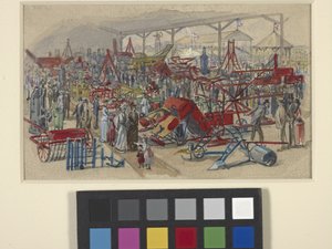 Státní veletrh (akvarel přes tužku na špinavě bílém papíře) od Joseph Mallord William Turner