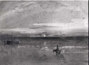 Západ slunce (akvarel) (č/b fotografie) od Joseph Mallord William Turner