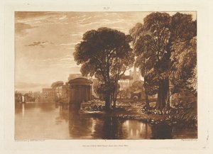 The Alcove, Isleworth Liber Studiorum, část XIII, deska 63, 1. ledna 1819. od Joseph Mallord William Turner