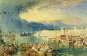 The Dockyard, Devonport, c.1825-29 (wc a kvaš na papíře) od Joseph Mallord William Turner