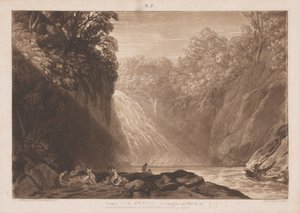 Kresba řeky Clyde od Joseph Mallord William Turner