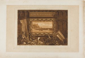 Frontispis ke knize studií od Joseph Mallord William Turner