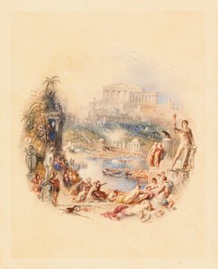 Zahrada: ilustrace k dílu Thomase Moora "Epikurejec" od Joseph Mallord William Turner
