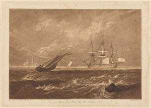 Mořský výjev Leader od Joseph Mallord William Turner