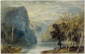 Skála Lorelei, 1817 od Joseph Mallord William Turner