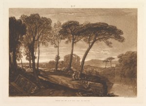 Chrám Minervy Medica Liber Studiorum, část V, deska 23, 1. ledna 1811. od Joseph Mallord William Turner