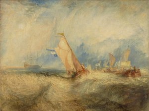 Van Tromp se vydává na moře, aby potěšil své pány, a pořádně zmokne od Joseph Mallord William Turner
