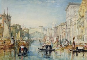 Benátky: Rialto od Joseph Mallord William Turner