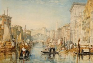 Benátky: Rialto od Joseph Mallord William Turner