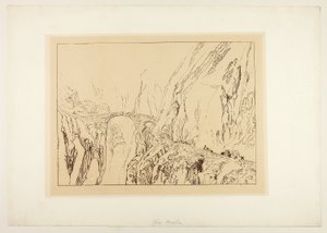 Via Mala od Joseph Mallord William Turner
