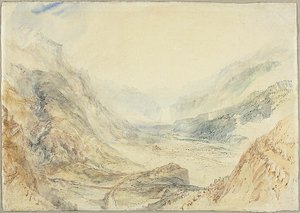 Pohled na průsmyk Svatého Gottharda, Švýcarsko od Joseph Mallord William Turner