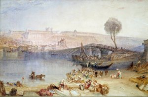 Pohled na místo a hrad Saint Germain en Laye. Obraz od Josepha Mallorda Williama Turnera (1775-1851) od Joseph Mallord William Turner