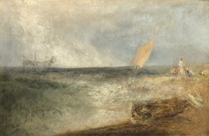 Pohled z Margate, večer, kolem roku 1840 od Joseph Mallord William Turner
