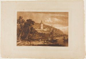 Ville de Thun, deska 59 z Knihy studií od Joseph Mallord William Turner