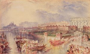 Whitehall, n. 1835 (akvarelli paperille) od Joseph Mallord William Turner