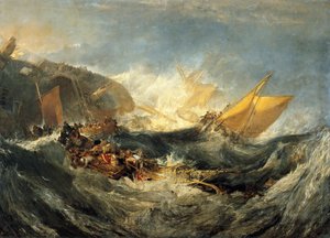 Ztroskotání dopravní lodi, asi 1810 (olej na plátně) od Joseph Mallord William Turner