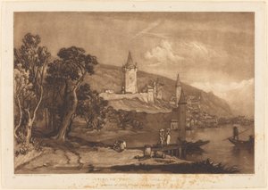 Město Thun od Joseph Mallord William Turner and Thomas Hodgetts