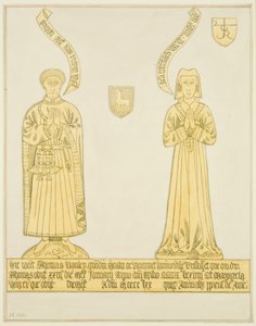 Mosaz Thomase Rowleyho a manželky ve střední uličce St John