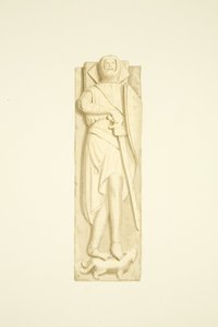 Podobizna Roberta de Berkeley v St Mary Redcliffe (akvarel na papíře) od Joseph Manning