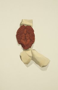 Pečeť kalendářů Bristolu (akvarel na papíře) od Joseph Manning