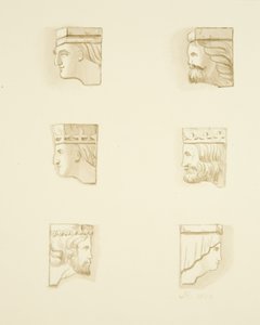 Šest Corbels in Roof of St James