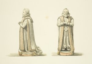 Dva pohledy na podobiznu Williama Swifta (akvarel na papíře) od Joseph Manning