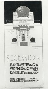 Plakátová reklama Secesní výstava rakouských umělců, 1898 (barevné lito)