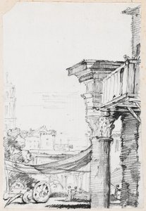 Balkon na Forum Romanum od Joseph Marie Vien